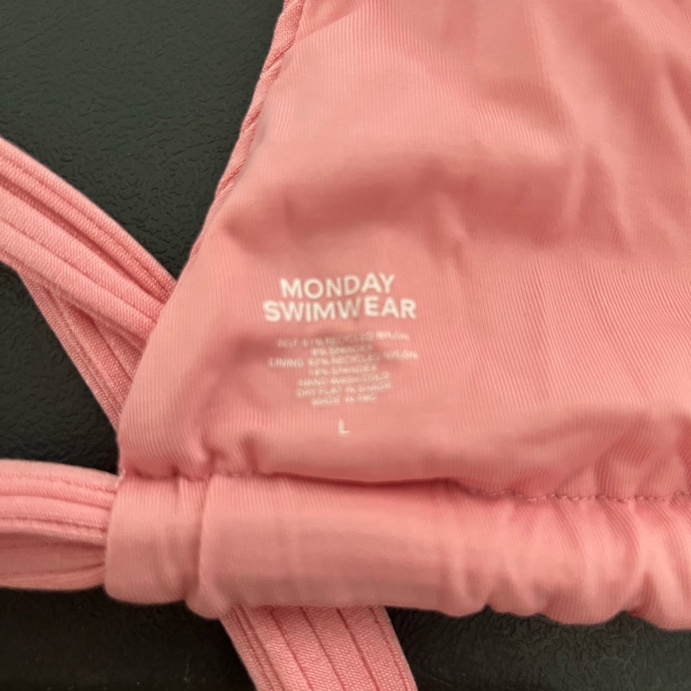 Pink Ribbed Bikini Set - Picture 8 of 8